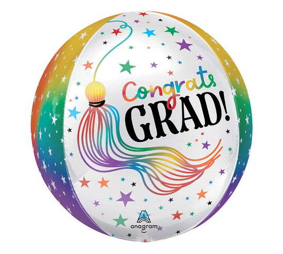 16" Rainbow Grad Orbz Mylar