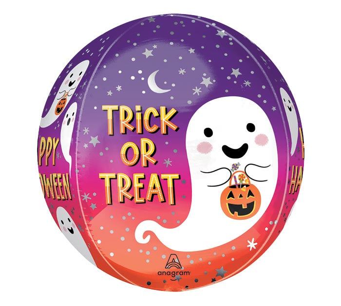 Trick or Treat Ghost Orbz Mylar