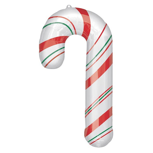 37" Candy Cane Mylar