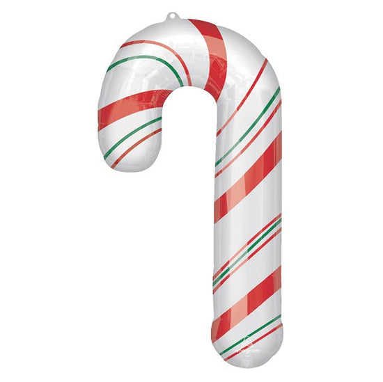 37" Candy Cane Mylar