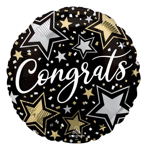 17" Congrats Stars Mylar