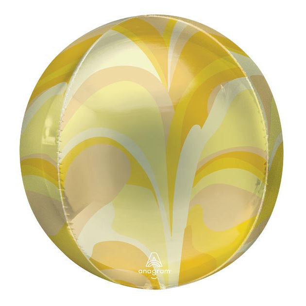 16" Gold Macro Marble Orbz