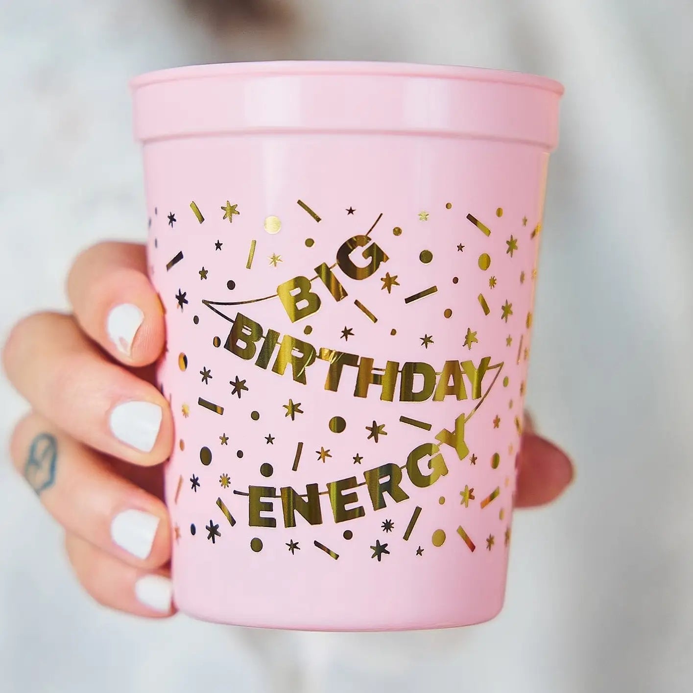 Big Birthday Energy Stadium Cups