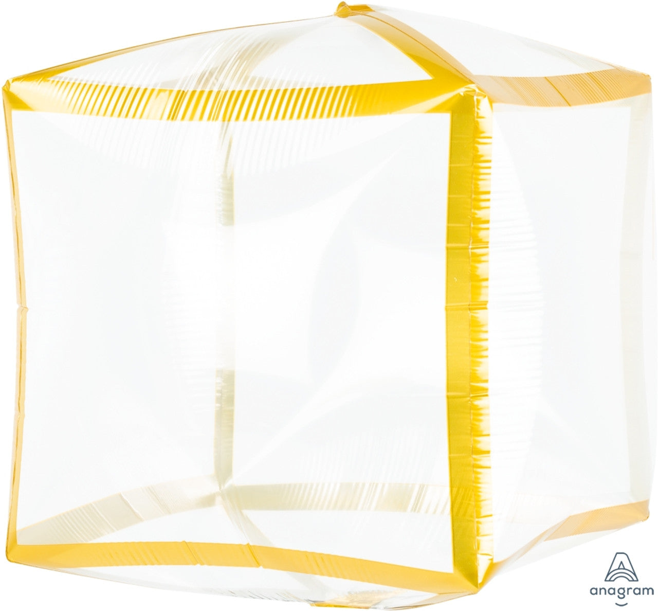 15" Cubez Clear Gold Trim