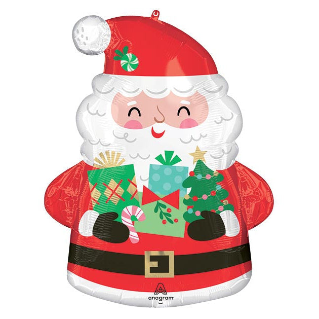 27" Jolly Santa Mylar