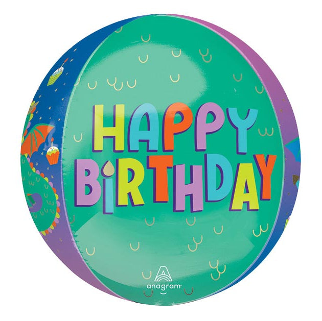 16" Cute Dragon Birthday Orbz
