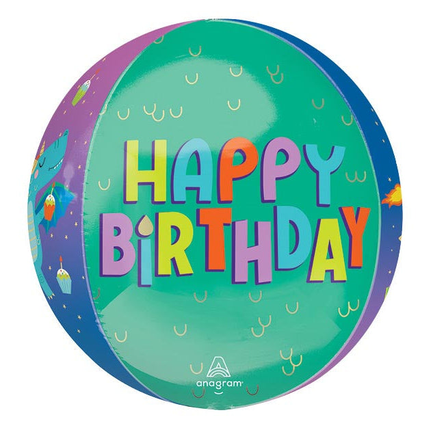 16" Cute Dragon Birthday Orbz