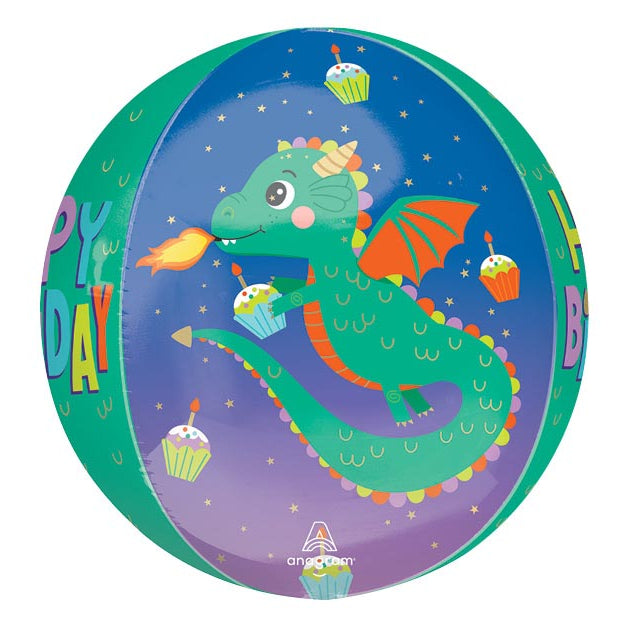16" Cute Dragon Birthday Orbz