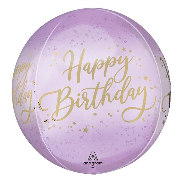 16" Lavender Birthday Orbz