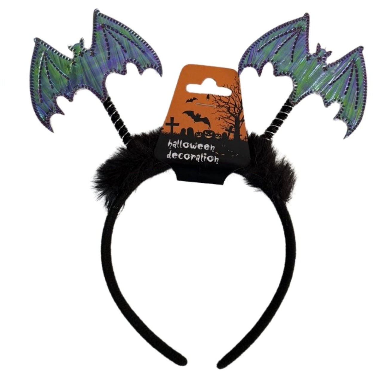 Iridescent Bat Headband Bopper