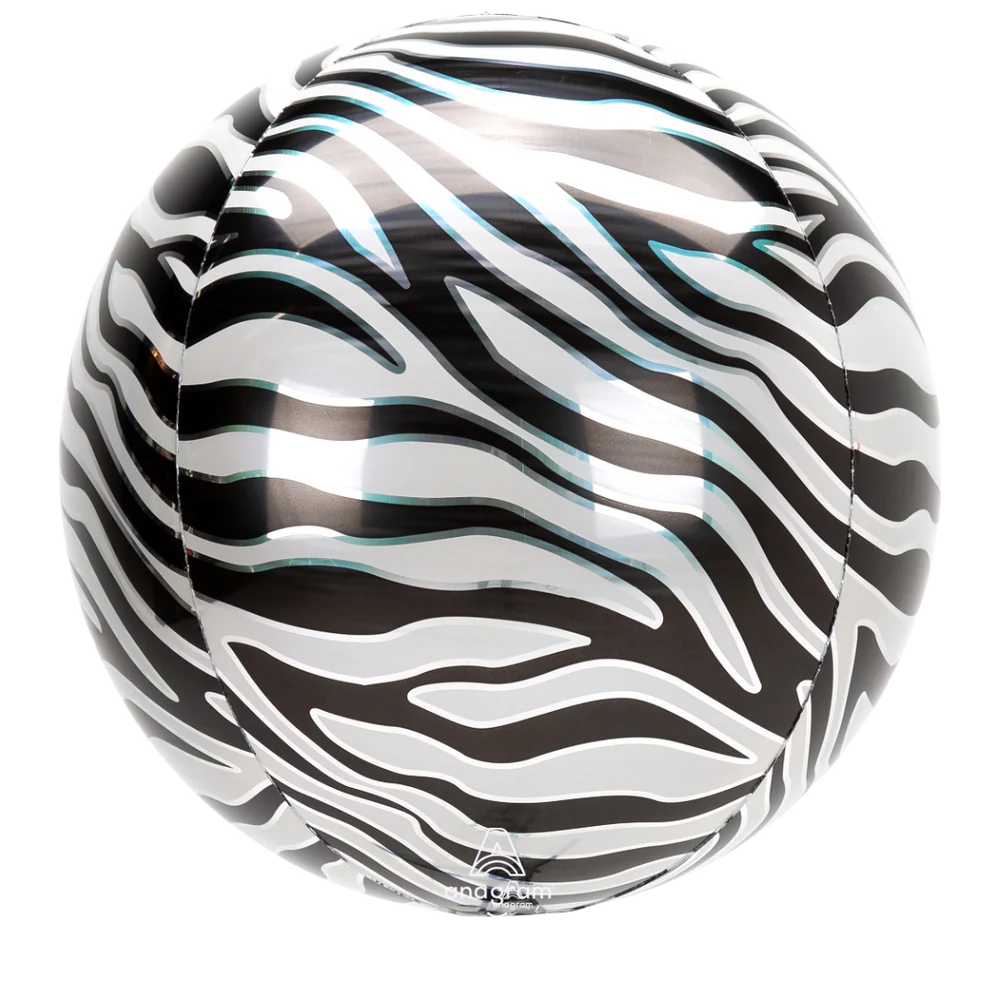 16" Zebra Animal Print Orbz