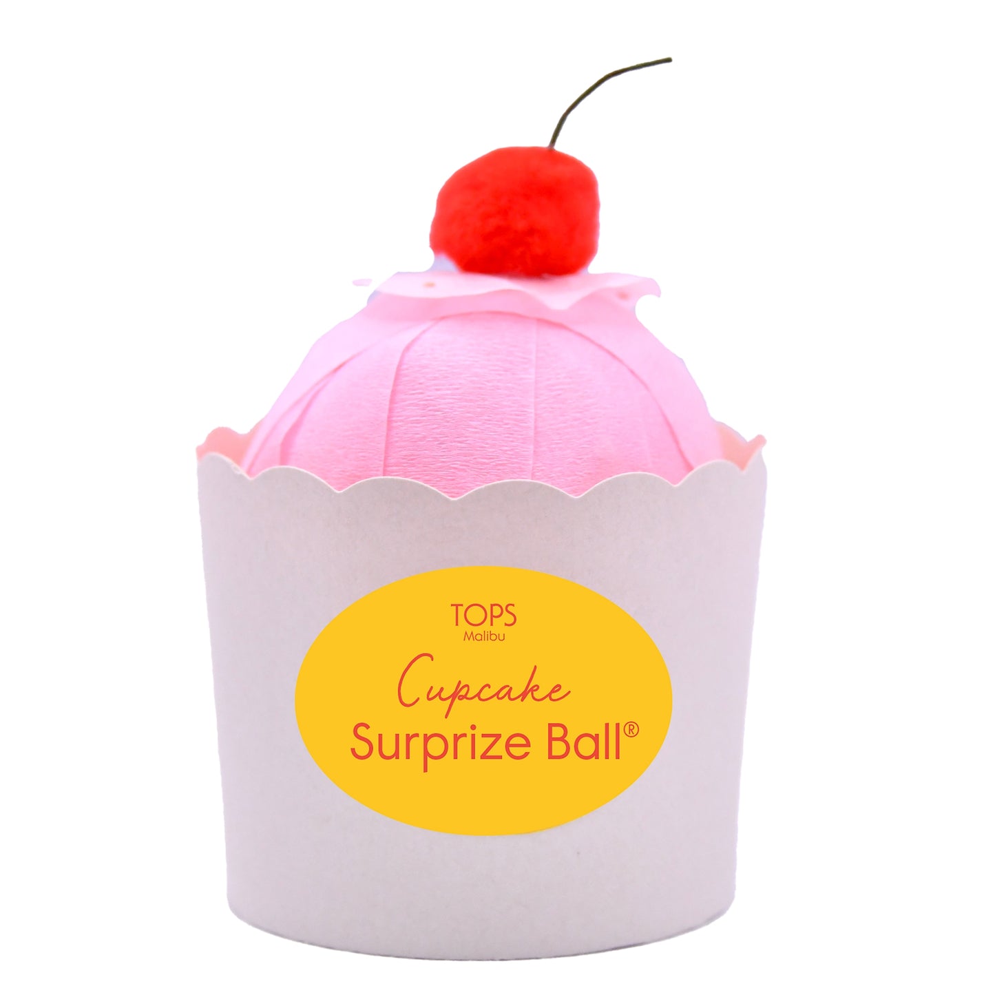 Cupcake with Cherry Surprise Ball