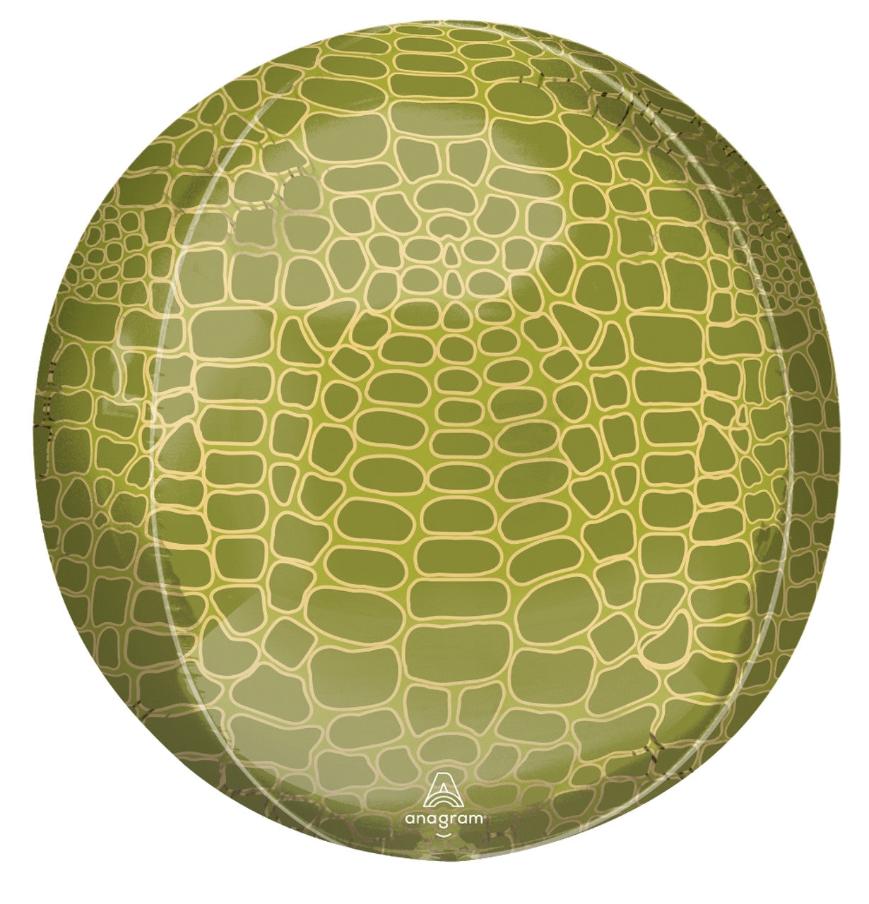 16" Green Alligator Print Orbz