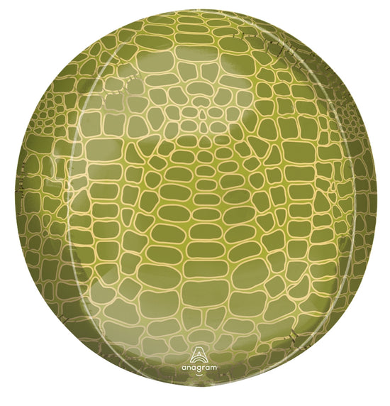 16" Green Alligator Print Orbz