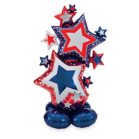 59" Patriotic Star Cluster Airloonz