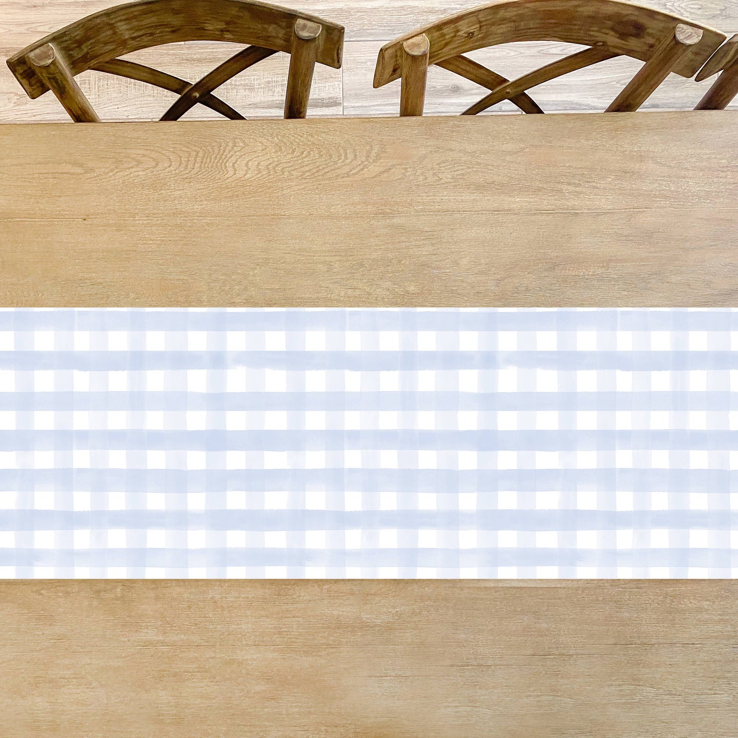 Blue Gingham Table Runner
