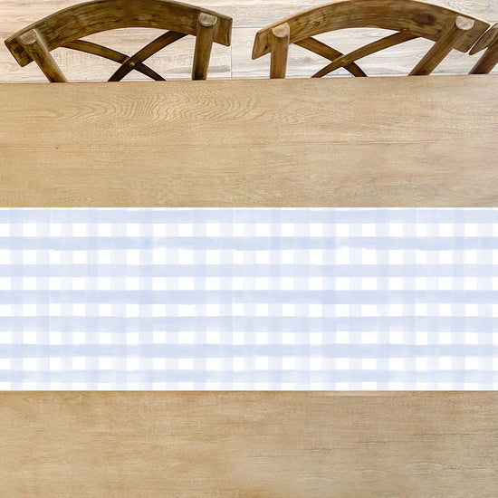 Blue Gingham Table Runner