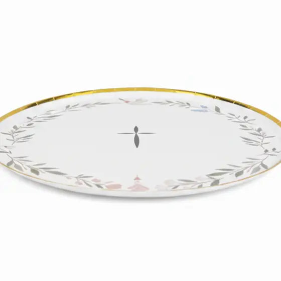 Religious Eucalyptus Dessert Plates