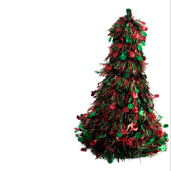 Christmas Decor Mini Tinsel Tree