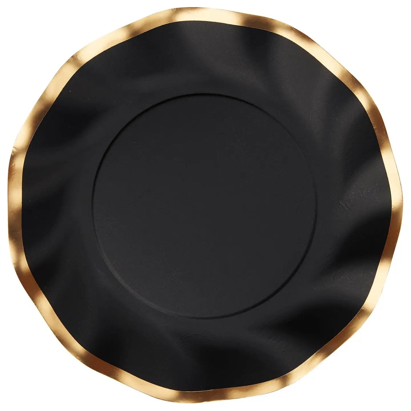 Black Wavy Dinner Plates