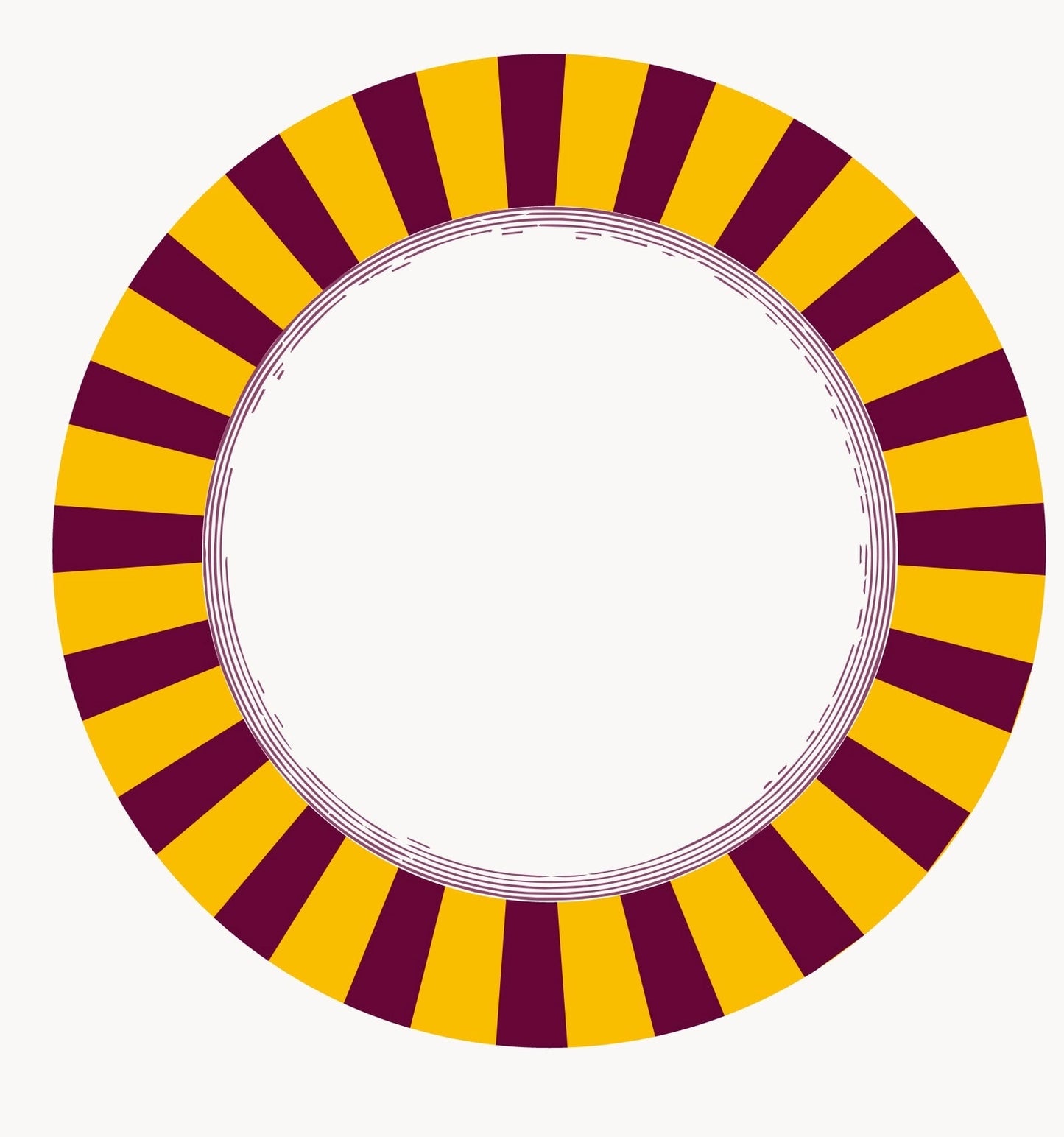 Marigold Radial Stripe Dinner Plate