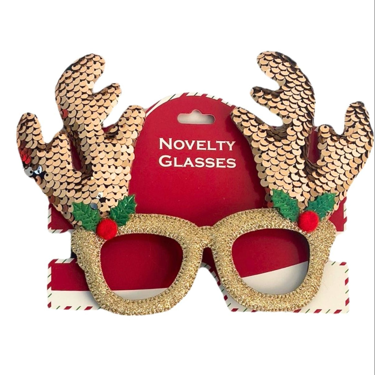 Christmas Sequin Glasses