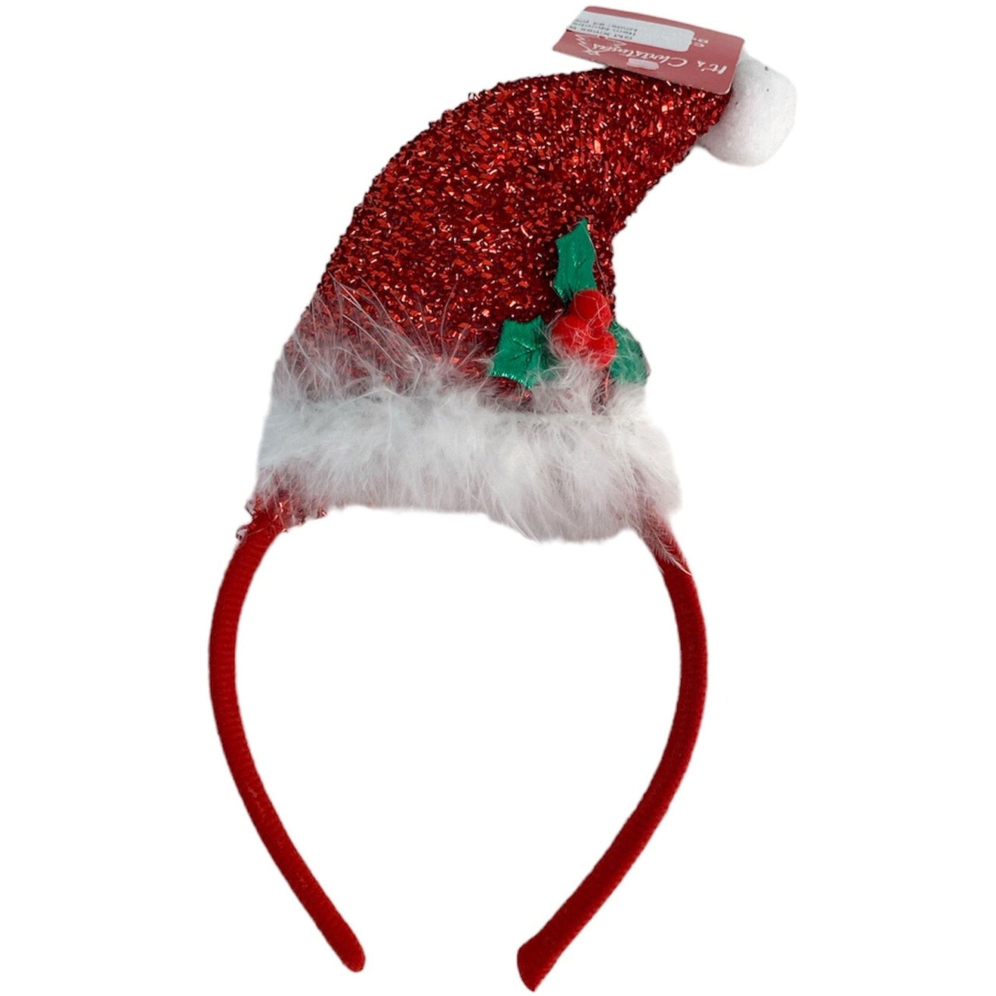 Glitter Santa Hat Headband