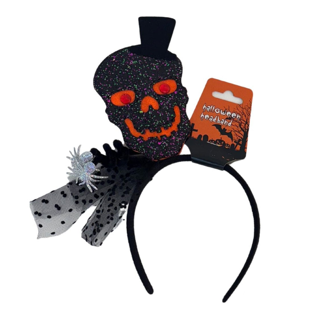 Skeleton and Pumpkin Headbands