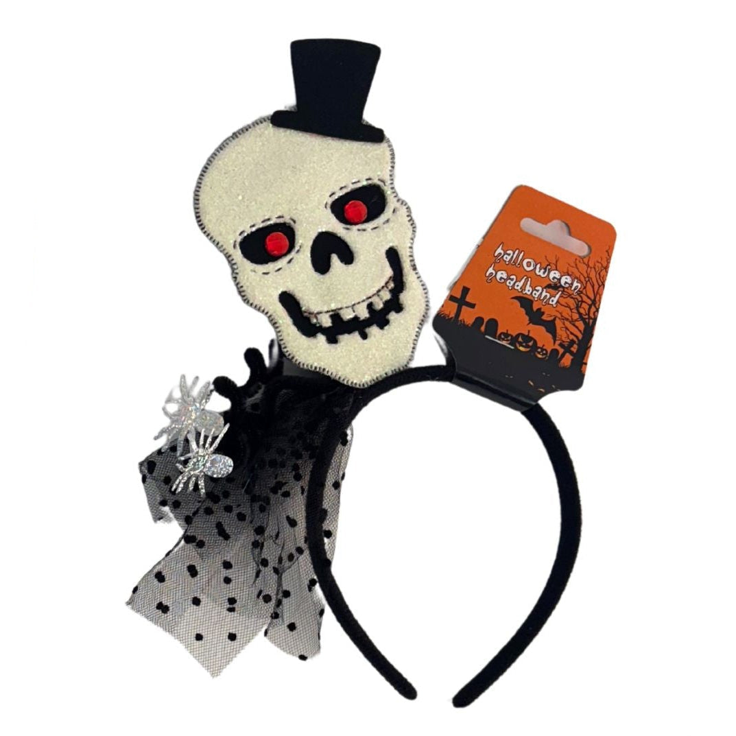 Skeleton and Pumpkin Headbands
