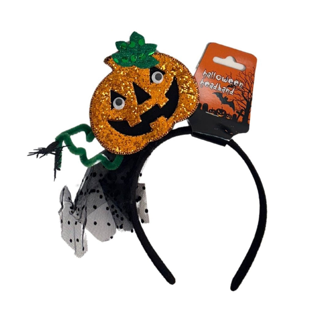 Skeleton and Pumpkin Headbands