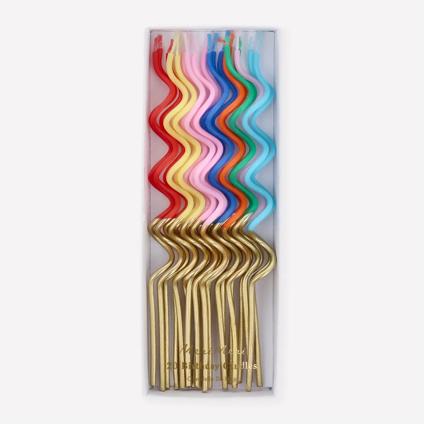 Gold Dipped Swirly Bright Candles