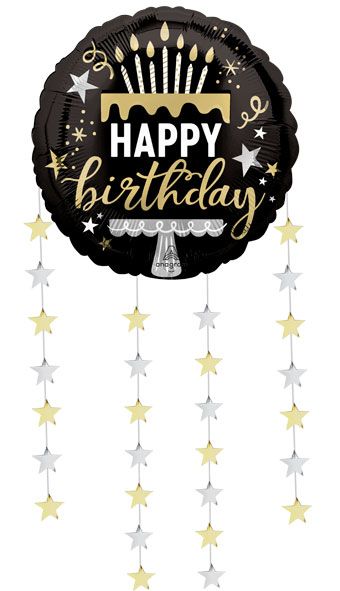 32" HBD Black Silver Gold Drop-A-Line