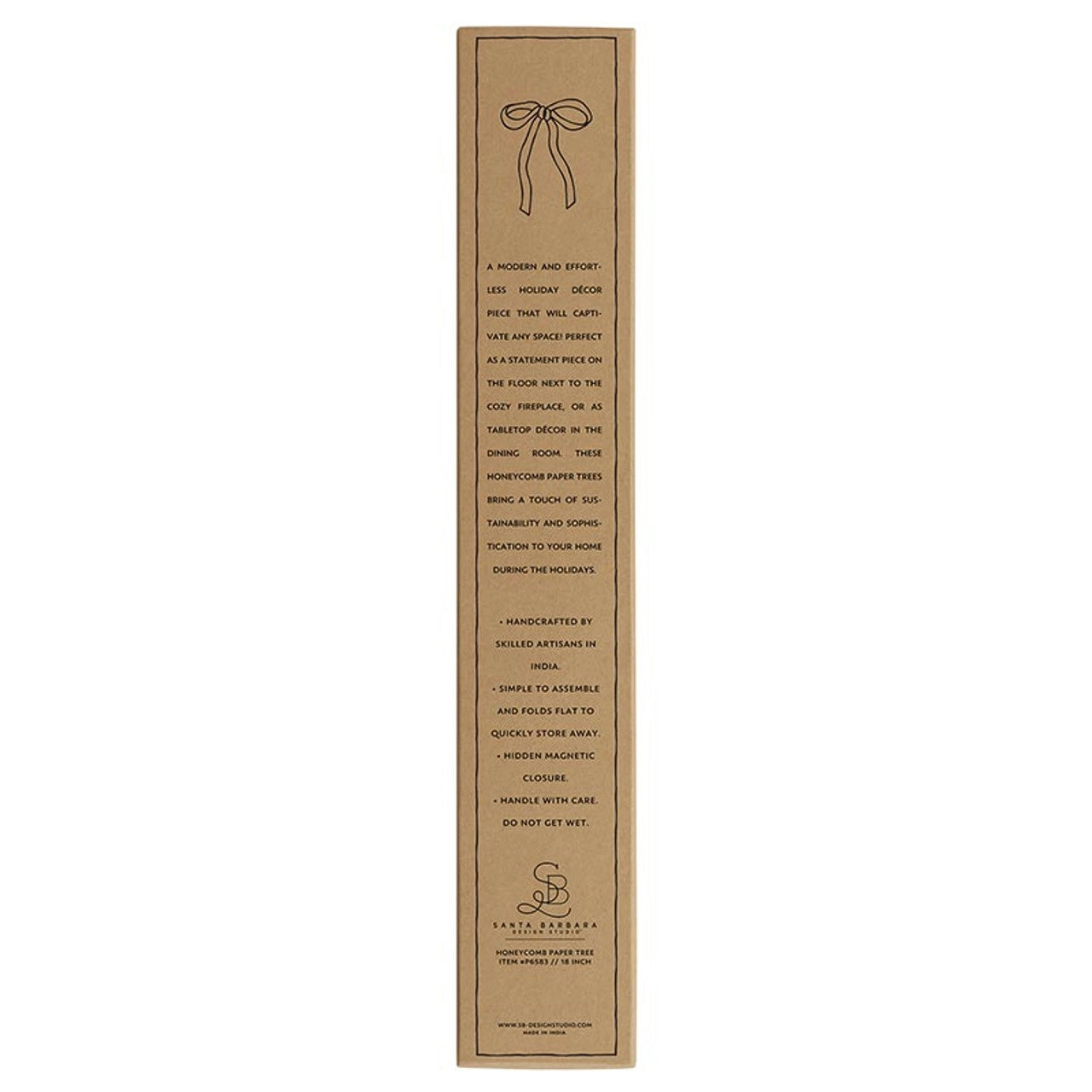 18" Red Frasier Fir Paper Tree