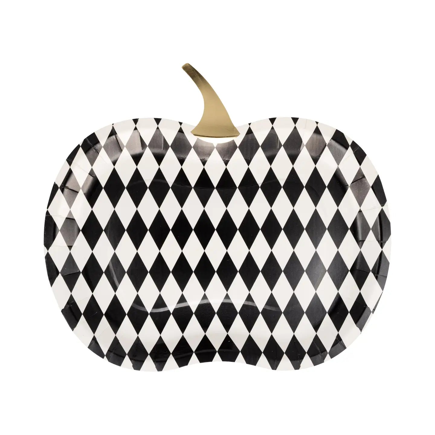 Harlequin Pumpkin Shaped Plates