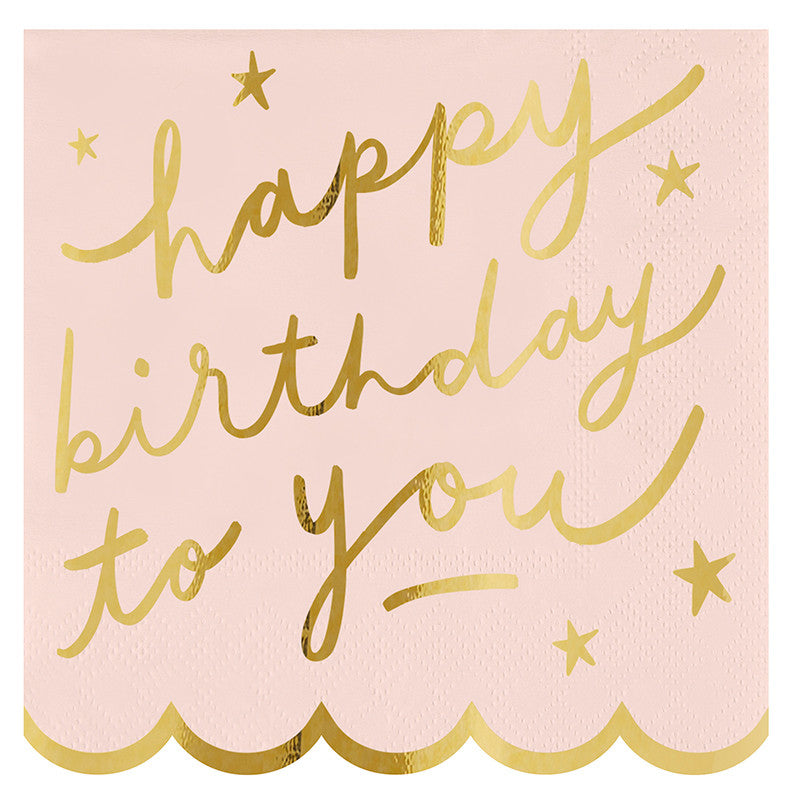 Happy Birthday To You Cocktail Napkins