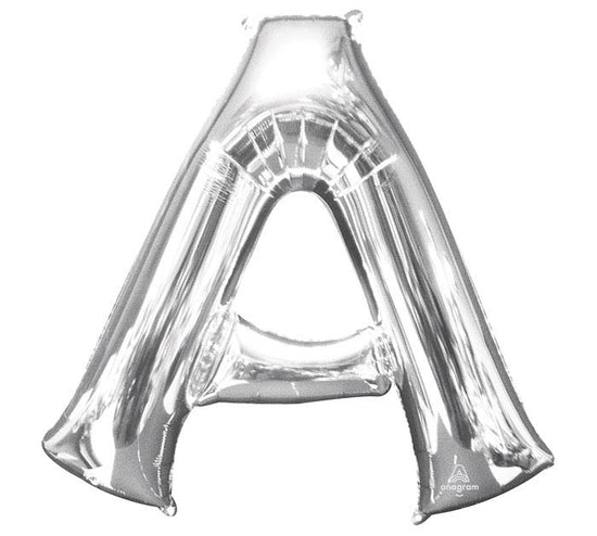 34" Silver Mylar Letter