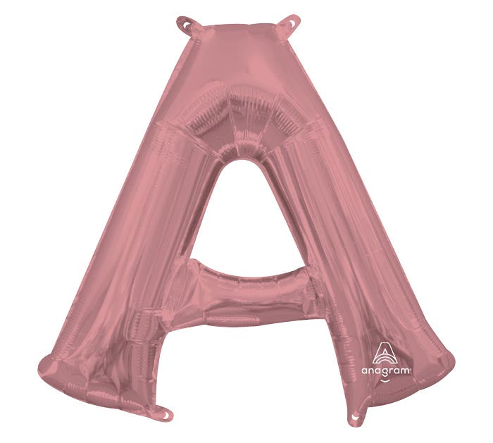 34" Rose Gold Mylar Letters