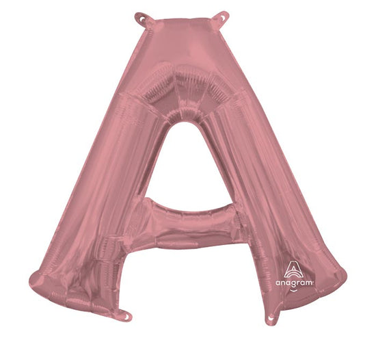 34" Rose Gold Mylar Letters