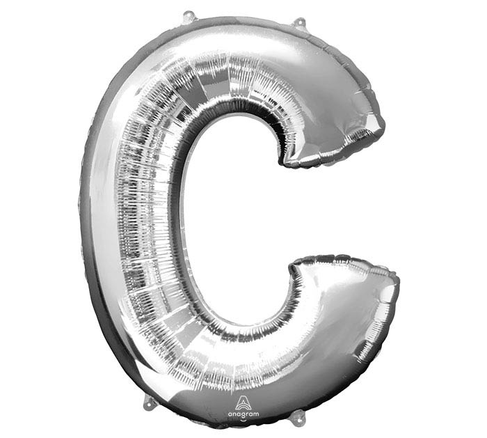 34" Silver Mylar Letter
