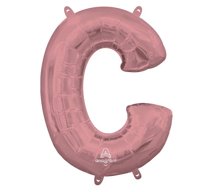 34" Rose Gold Mylar Letters