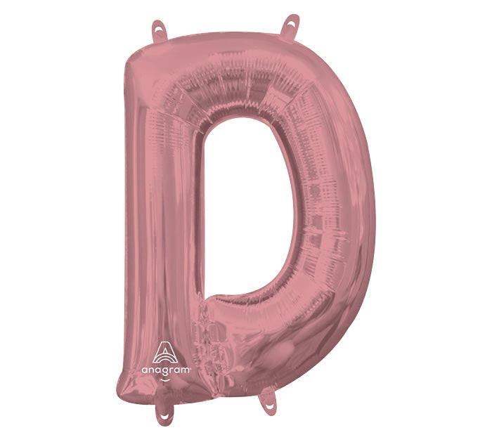 34" Rose Gold Mylar Letters
