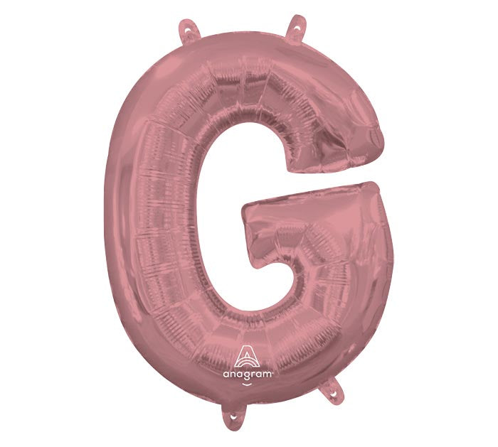34" Rose Gold Mylar Letters