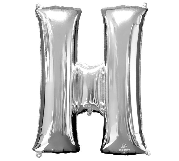 34" Silver Mylar Letter