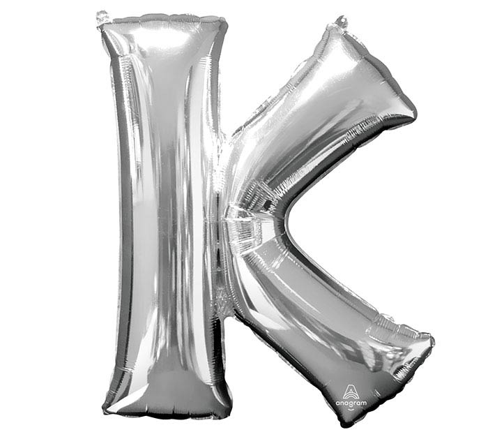 34" Silver Mylar Letter