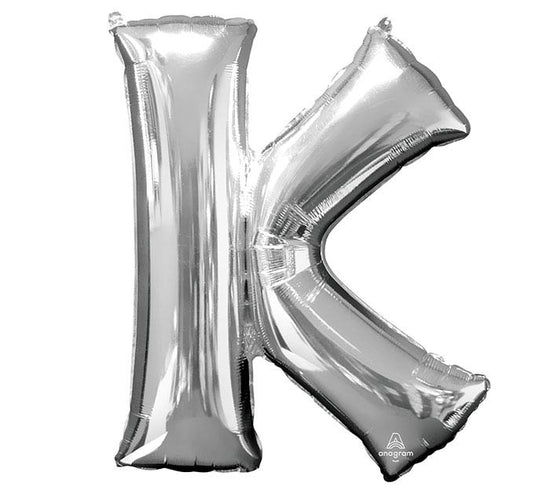 34" Silver Mylar Letter