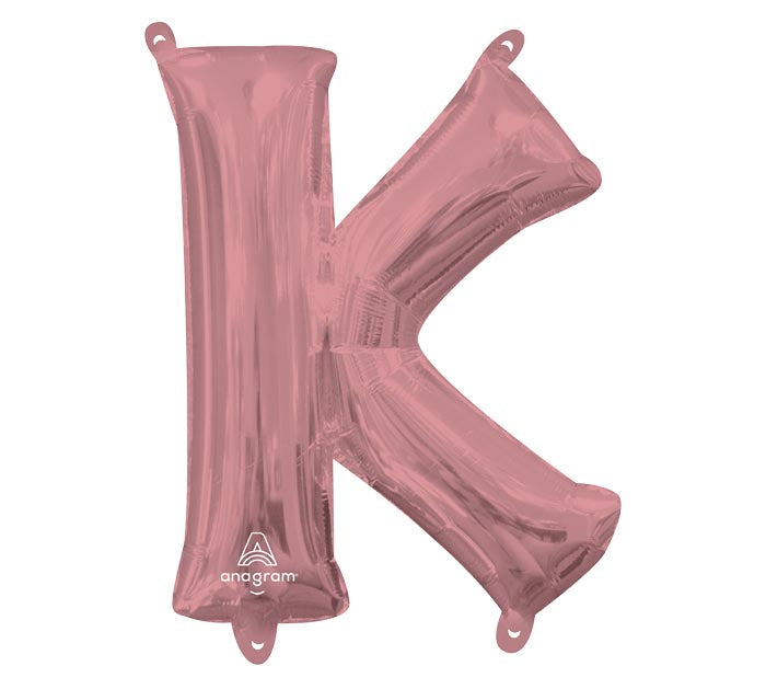 34" Rose Gold Mylar Letters
