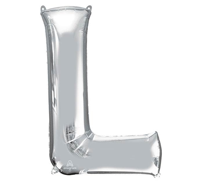 34" Silver Mylar Letter