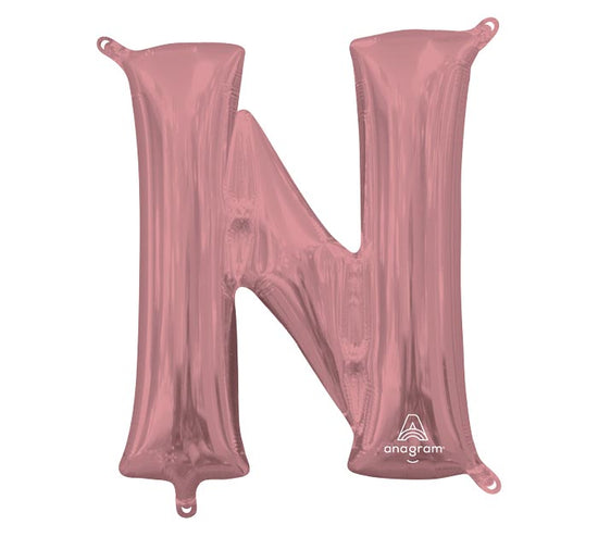 34" Rose Gold Mylar Letters