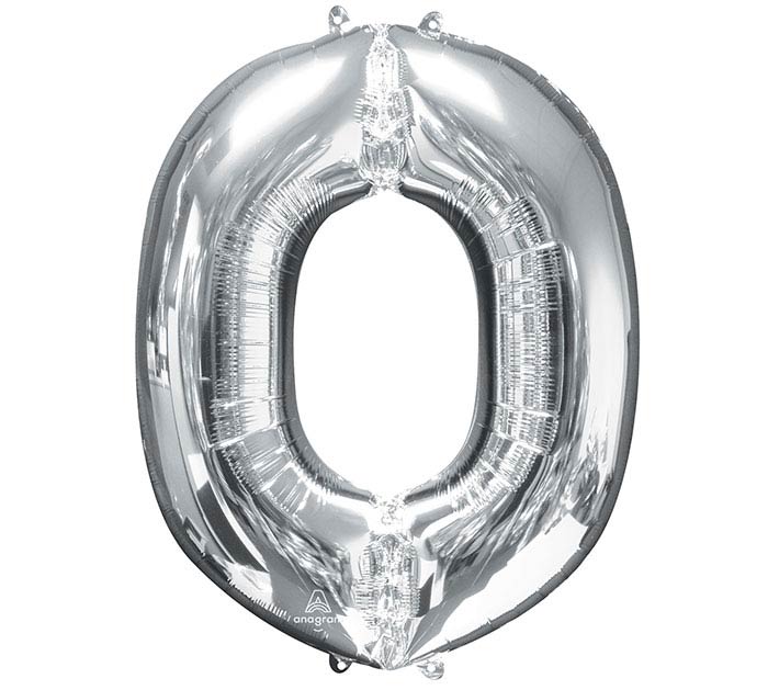 34" Silver Mylar Letter
