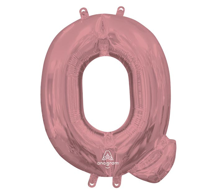 34" Rose Gold Mylar Letters